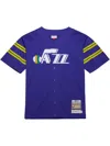 Mitchell & Ness 1974 New Orleans Jazz Full-snap Shooting Shirt In Purple