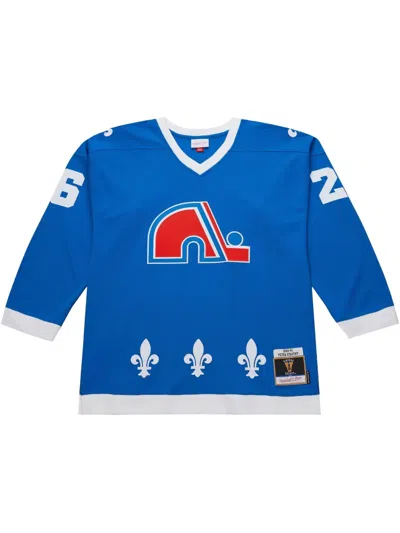 Mitchell & Ness 1980/81 Peter Stastny Quebec Nordiques Power Play Player Jersey In Blue
