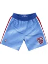 Mitchell & Ness 1990/91 New Jersey Nets Authentic Shorts In Blue