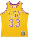 Mitchell & Ness 1990/91 Shaquille O'neal Lsu Tigers Swingman Player Jersey In Yellow