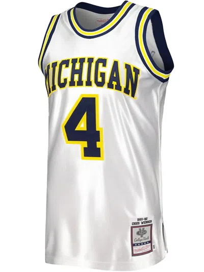 Mitchell & Ness 1991/92 Chris Webber Michigan Wolverines Swingman Replica Jersey In White