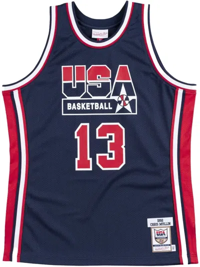 Mitchell & Ness 1992 Chris Mullin Usa Basketball Authentic Player Jersey In Blue