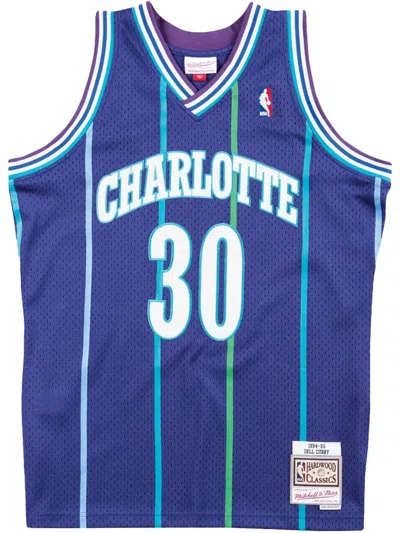 Mitchell & Ness 1994/95 Hardwood Classics Dell Curry Charlotte Hornets Swingman Jersey In Blue