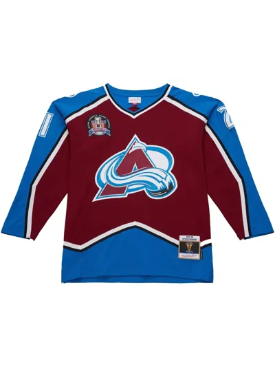 Mitchell & Ness 1995/96 Peter Forsberg Colorado Avalanche Power Play Player Jersey In Red