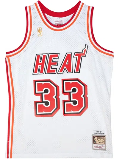 Mitchell & Ness 1996/97 Hardwood Classics Alonzo Mourning Miami Heat "white" Swingman Jersey