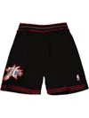 Mitchell & Ness 1997/98 Hardwood Classics "philadelphia 76ers" Shorts In Black