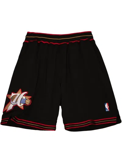 Mitchell & Ness 1997/98 Hardwood Classics "philadelphia 76ers" Shorts In Black