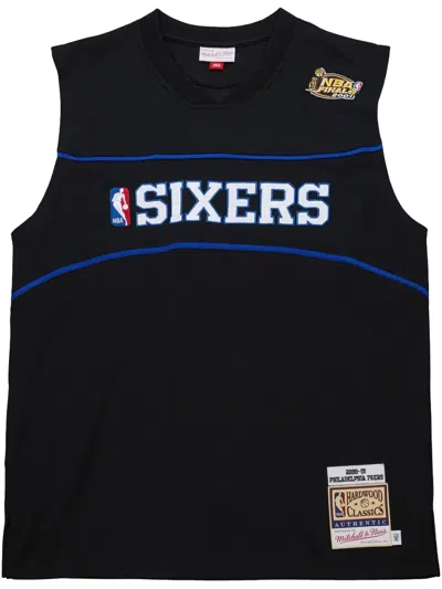 Mitchell & Ness 2000/01 Philadelphia 76ers Authentic Shooting Jersey In Black
