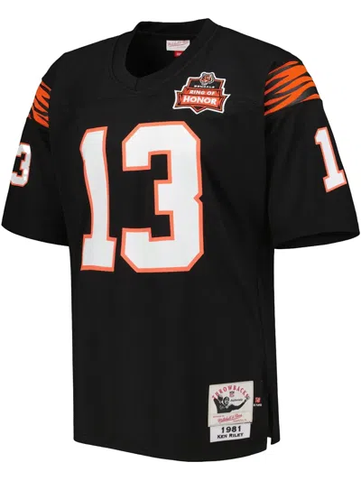 Mitchell & Ness 2001 Ken Riley Authentic "cincinnati Bengals" Jersey In Black