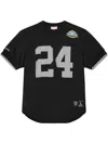 Mitchell & Ness 2002 Charles Woodson Oakland Raiders Name & Number "black" Jersey In Black