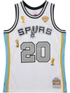 Mitchell & Ness 2002 Hardwood Classics Retirement Manu Ginobili San Antonio Spurs "white" Swingman Jersey In White