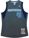 Mitchell & Ness 2003/04 Dirk Nowitzki Dallas Mavericks Authentic Jersey In Grey