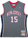 Mitchell & Ness Men's Basketball Tank Top Nba Alternate Jersey 2004 No 15 Vince Carter Nejnet Original Team Colors In Grey