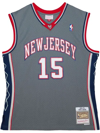 Mitchell & Ness Men's Basketball Tank Top Nba Alternate Jersey 2004 No 15 Vince Carter Nejnet Original Team Colors