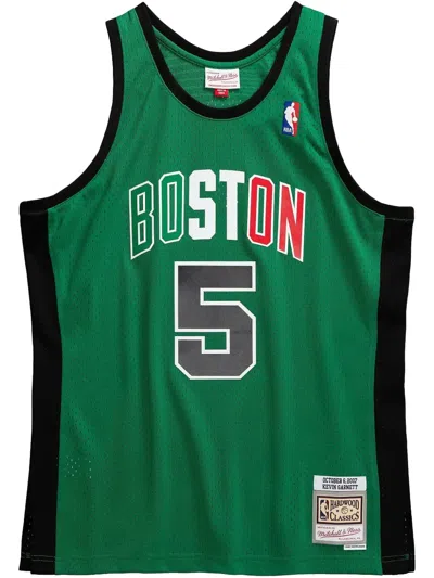 Mitchell & Ness 2007/08 Kevin Garnett Kelly Boston Celtics Swingman Replica Jersey In Green