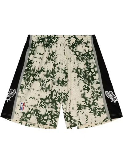Mitchell & Ness 2013/14 San Antonio Spurs Alternate Swingman Shorts In Neutrals