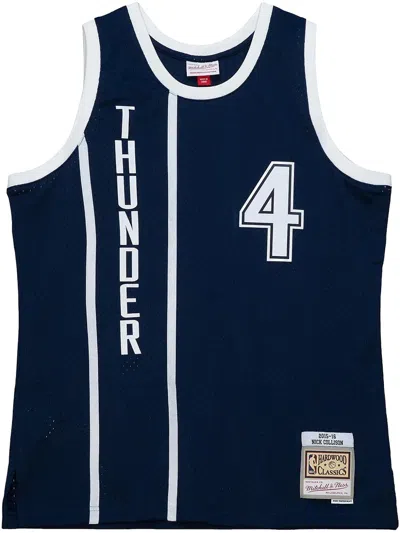 Mitchell & Ness 2015/16 Hardwood Classics Nick Collison Oklahoma City Thunder "astros Blue" Swingman Jersey