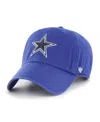 Mitchell & Ness 47 Brand Men's Royal Dallas Cowboys Secondary Clean Up Adjustable Hat In Roy
