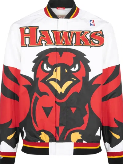 Mitchell & Ness Atlanta Hawks 1995/96 Authentic Warm-up Jacket In White