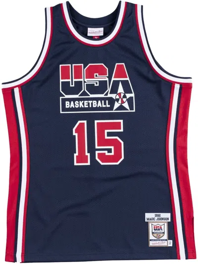 Mitchell & Ness 1992 Chris Mullin Usa Basketball Authentic Player Jersey In Blue