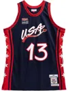 Mitchell & Ness Authentic "usa 1996 Shaquille O'neal" Jersey In Blue