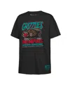 Mitchell & Ness Youth  Black Memphis Grizzlies Retro Mascot Script T-shirt