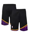 Mitchell & Ness Big Boys And Girls Black Phoenix Suns Hardwood Classics Swingman Shorts In Black