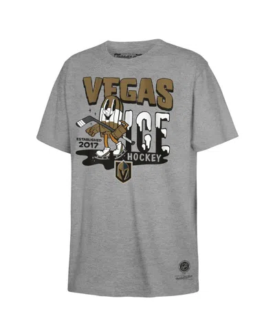 Mitchell & Ness Kids' Big Boys And Girls Gray Vegas Golden Knights Popsicle T-shirt