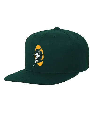 Mitchell & Ness Kids' Big Boys And Girls  Green Green Bay Packers Gridiron Classics Ground Snapback Hat