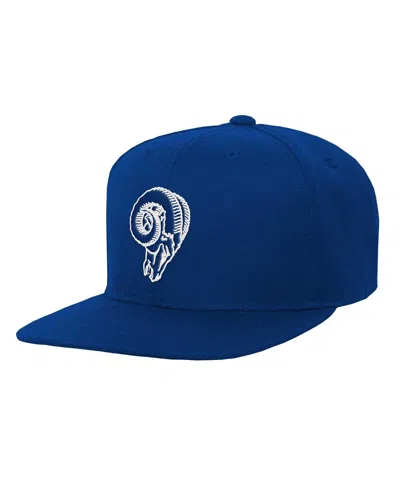 Mitchell & Ness Kids' Big Boys And Girls  Royal Los Angeles Rams Gridiron Classics Ground Snapback Hat