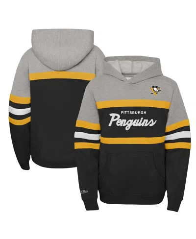 Mitchell & Ness Big Boys And Girls Â Black Pittsburgh Penguins Head Coach Pullover Hoodie