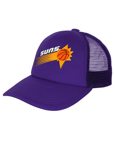 Mitchell & Ness Kids' Big Boys And Girls Purple Phoenix Suns Core Evergreen Trucker Adjustable Hat