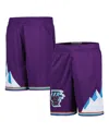 Mitchell & Ness Big Boys And Girls Purple Utah Jazz Hardwood Classics Swingman Shorts In Purple