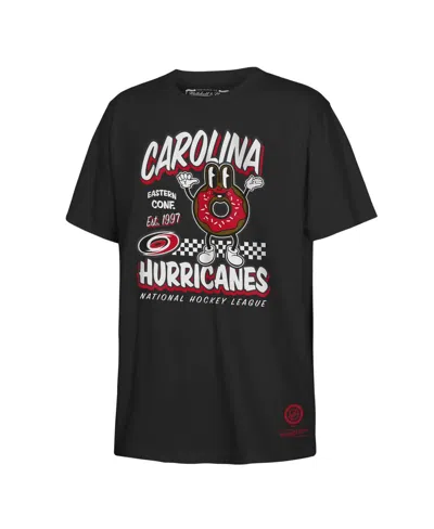 Mitchell & Ness Kids' Big Boys And Girlsâ Black Carolina Hurricanes Concession Stand T-shirt