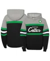 Mitchell & Ness Big Boys  Heather Gray, Black Boston Celtics Hardwood Classics Head Coach Pullover Ho In Heather Gray,black