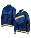 Mitchell & Ness Big Boys  Royal Golden State Warriors Hardwood Classics Satin Raglan Full-snap Jacket In Royal