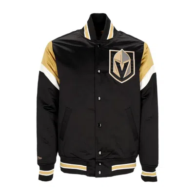 Mitchell & Ness Bomber Jacket Men's Nhl Heavyweight Satin Jacket Vegkni In Original Team Colors