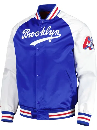 Mitchell & Ness Brooklyn Dodgers Jackie Robinson Legends Jacket In Blue