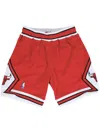 Mitchell & Ness Chicago Bulls 1997/98 Authentic Road Shorts In Red