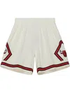 Mitchell & Ness Men's Cream Chicago Bulls 1997/98 Hardwood Classics Team Color Swingman Shorts In White