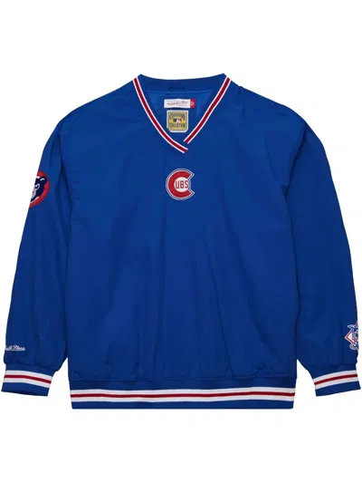Mitchell & Ness Chicago Cubs Sweatshirt In Blue
