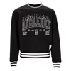 Mitchell & Ness Classics Heavyweight Crewneck Men's Lightweight Crewneck Sweatshirt Black In Black