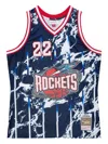 Mitchell & Ness Clyde Drexler Nba Houston Rockets 1996 Marble Vest
