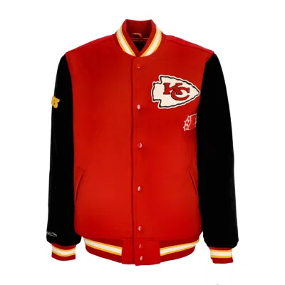 Mitchell & Ness College Jacket Men's Nfl Team Legacy Varsity Jacket Kanchi In Red/black