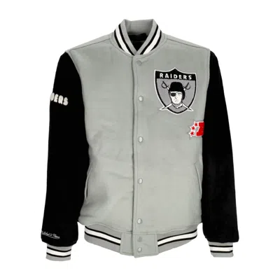 Mitchell & Ness College Jacket Men's Nfl Team Legacy Varsity Jacket Oakrai Black/silver