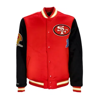 Mitchell & Ness College Jacket Men's Nfl Team Legacy Varsity Jacket Saf49e Red/black