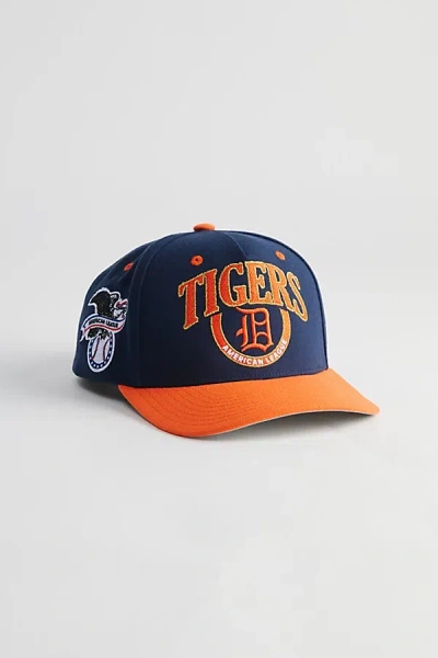 Mitchell & Ness Crown Jewels Pro Coop Tigers Snapback Hat In Navy, Men's At Urban Outfitters In Blue