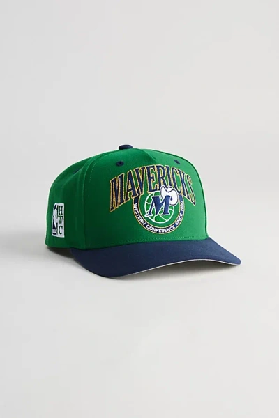Mitchell & Ness Crown Jewels Pro Dallas Mavericks Snapback Hat In Green, Men's At Urban Outfitters