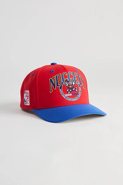 Mitchell & Ness Crown Jewels Pro Denver Nuggets Snapback Hat In Red, Men's At Urban Outfitters