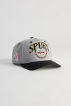 MITCHELL & NESS CROWN JEWELS PRO SAN ANTONIO SPURS SNAPBACK HAT IN GREY, MEN'S AT URBAN OUTFITTERS